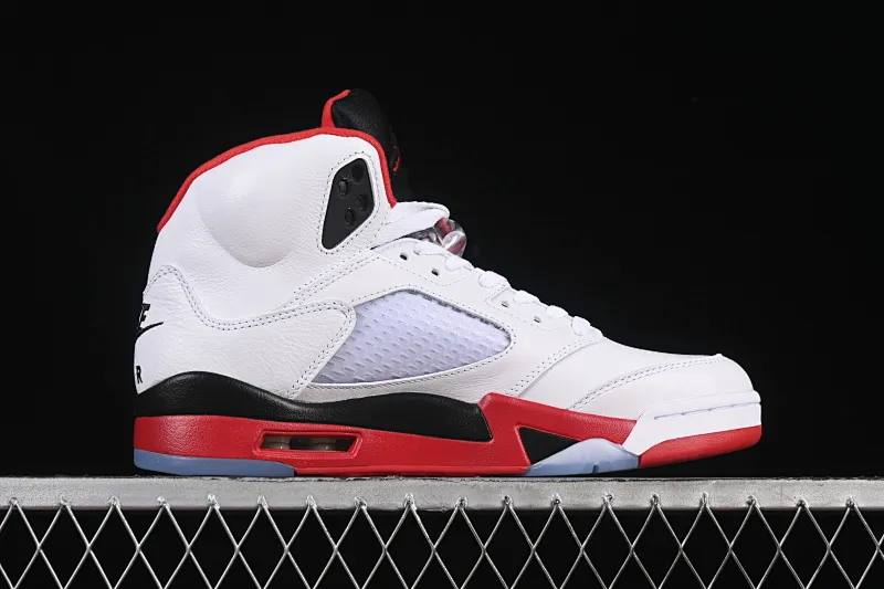 All categories Air Jordan Jordan series basketball shoes Air Jordan 5 OG version Air Jordan 5 Retro "Fire Red Black Tongue" AJ5 Joe 5 Rukawa Maple Flame Red Basketball Shoes HQ7978-101